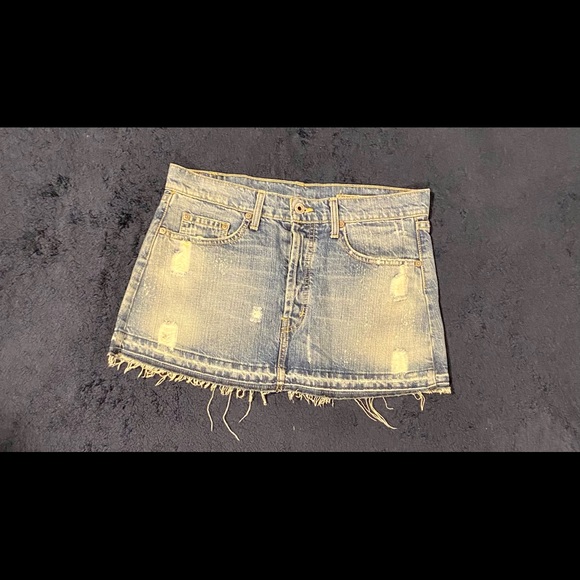 Chip & Pepper Bare Baller denim mini-skirt size 27 - Picture 3 of 4